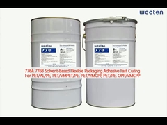 776Α 776Β Ευέλικτες συσκευασίες με βάση διαλύτες, πρόσφυση ταχείας επεξεργασίας για PET/AL/PE, VMCPP, PE, OPP/VMCPP